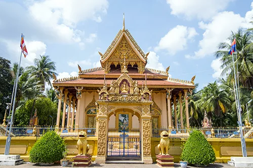 beautiful buddhist pagoda in Battambang