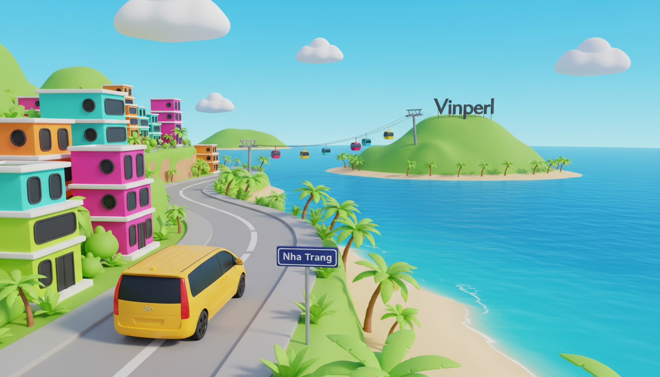 taxi van going to Nha Trang