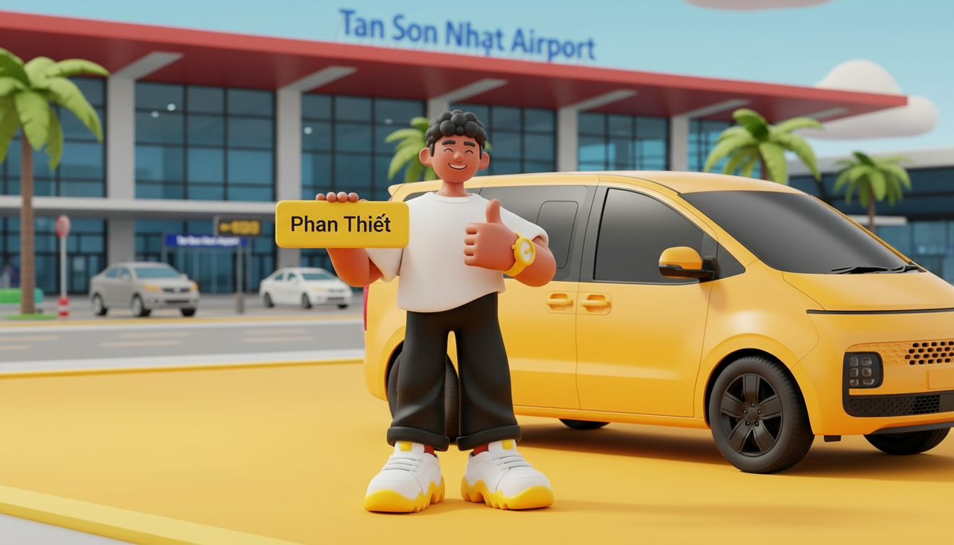 taxi driver at Tan Son Nhat at airport